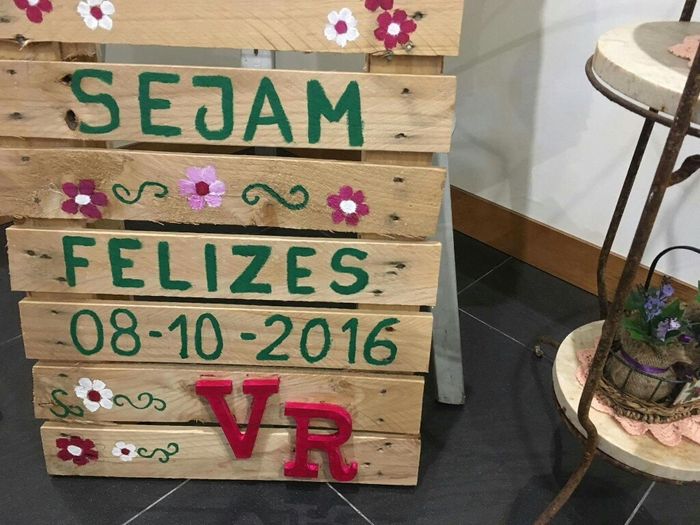 Vão colocar um cartaz de boas-vindas na recepção? - 1