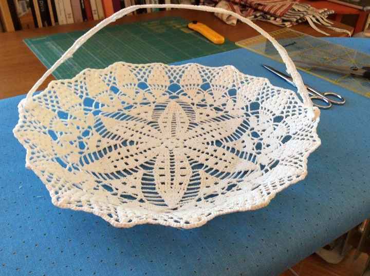 cesta para pétalas