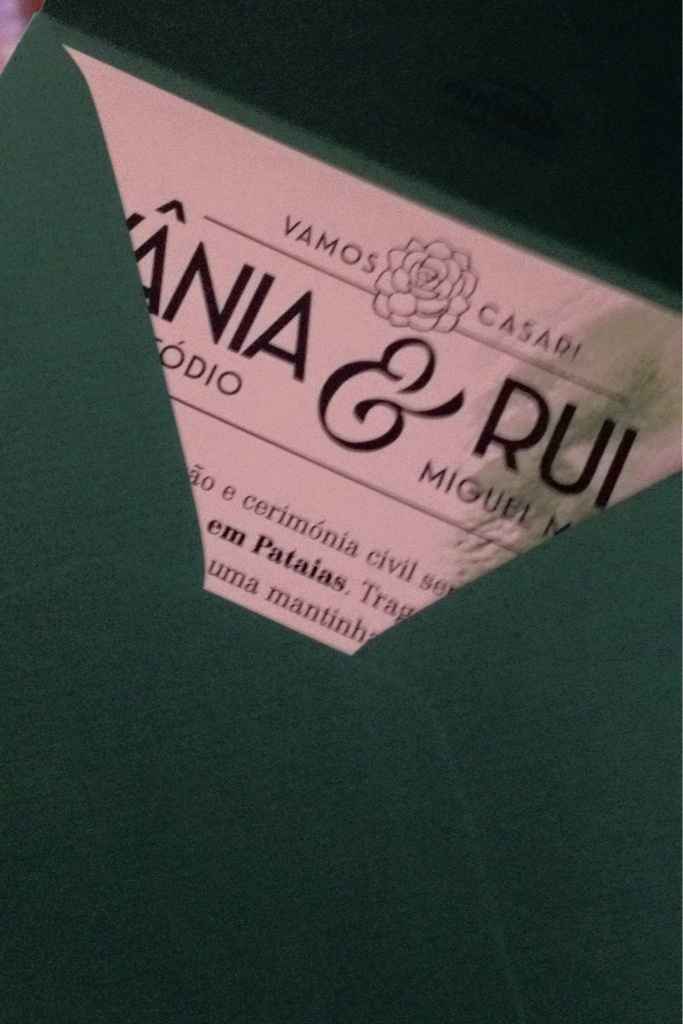 O meu convite de casamento - 1