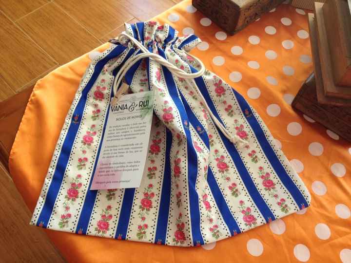 Lembranças - sacos de chita - 1