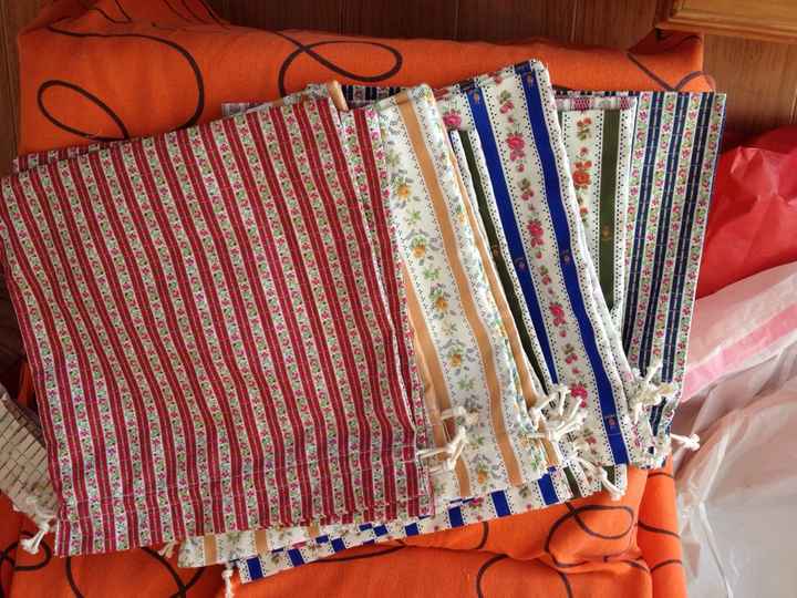 Lembranças - sacos de chita - 2