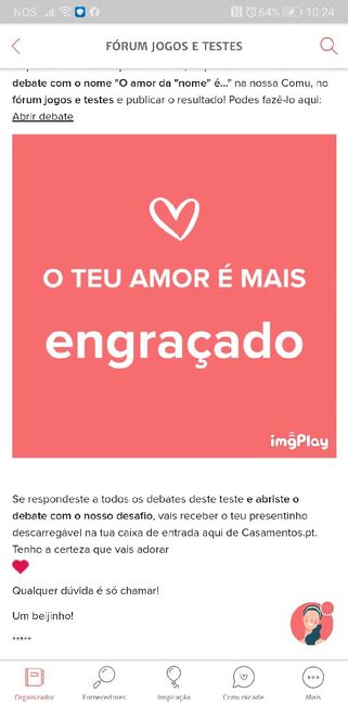 O teu amor é mais.... DESAFIO! - 1