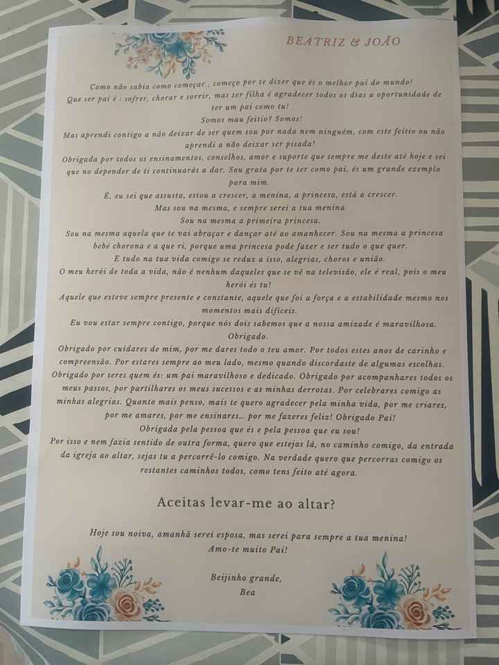 Carta/convite para o pai 👨‍👧💗 - 1