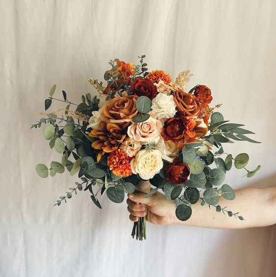 🧡🌈 - Bouquet flores secas laranja - 6