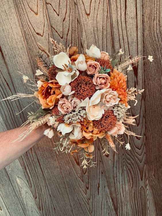 🧡🌈 - Bouquet flores secas laranja - 8