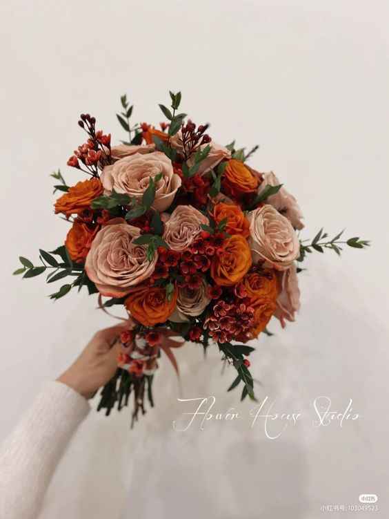 🧡🌈 - Bouquet flores secas laranja - 9