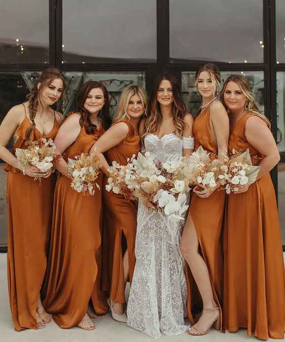 🧡🌈 - Damas de Honor laranja - 3