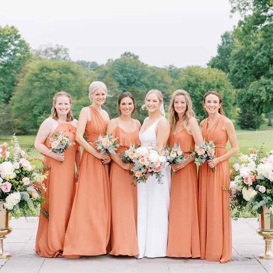 🧡🌈 - Damas de Honor laranja - 5
