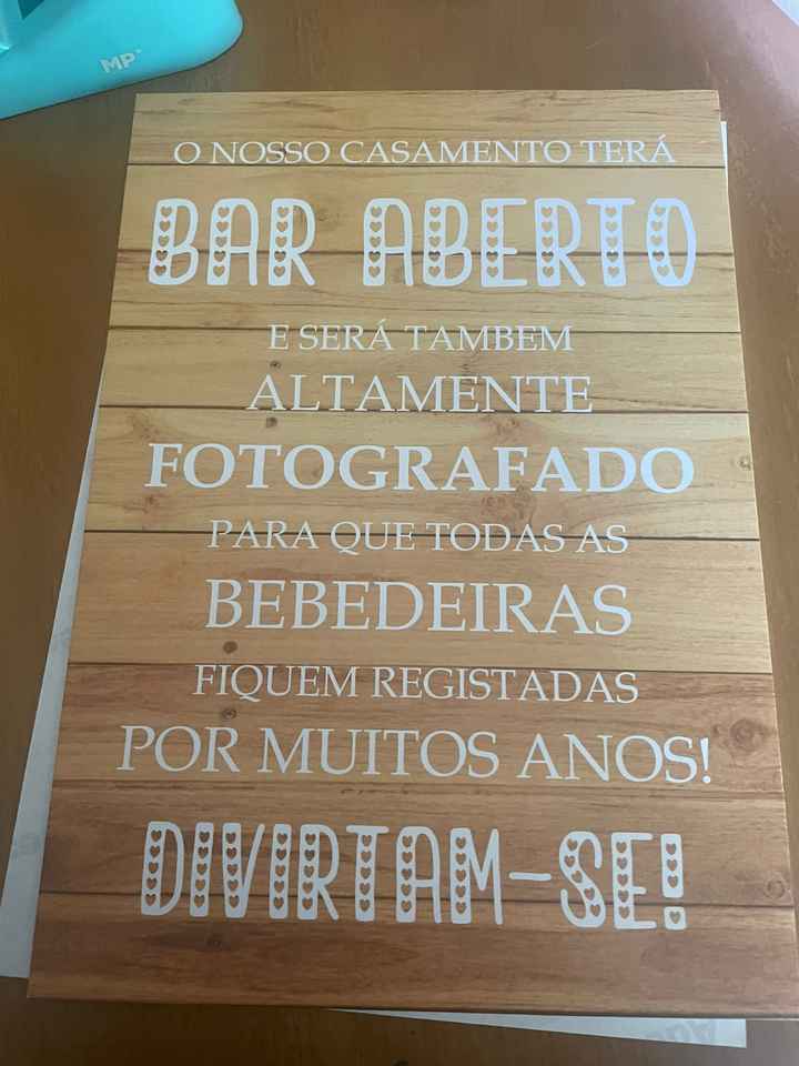 Placa de Bar Aberto! - 1