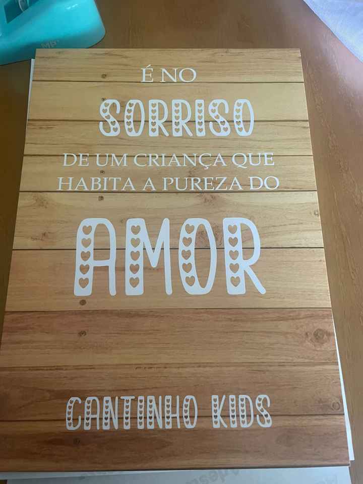 Placa do Cantinho Kids - 1