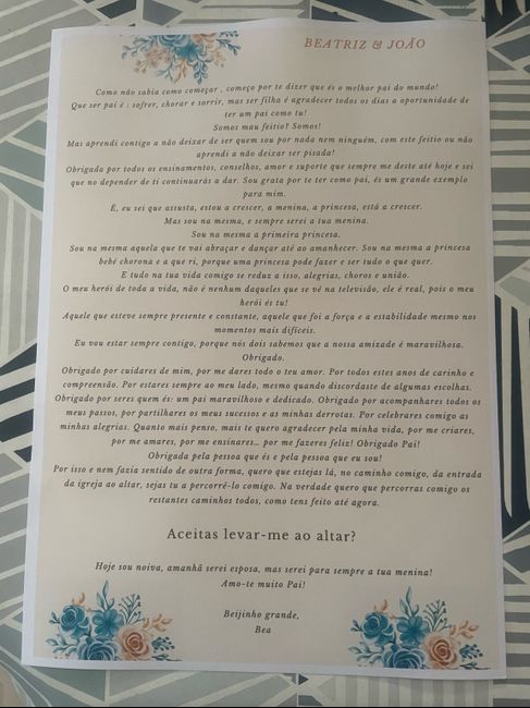 Carta/convite para o pai 👨‍👧💗 1