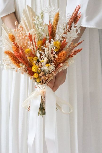 🧡🌈 - Bouquet flores secas laranja 2