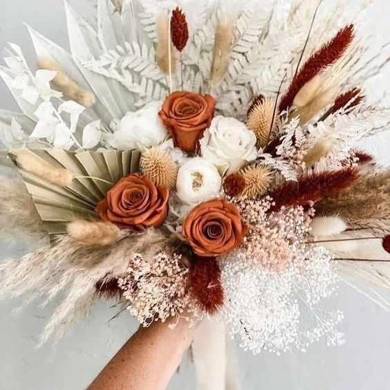 🧡🌈 - Bouquet flores secas laranja 3