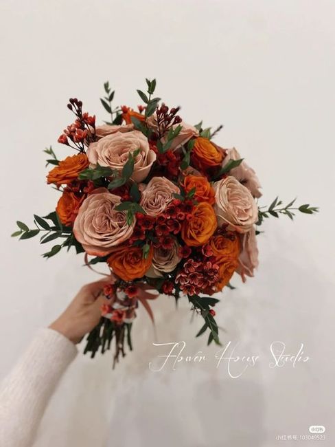 🧡🌈 - Bouquet flores secas laranja 10