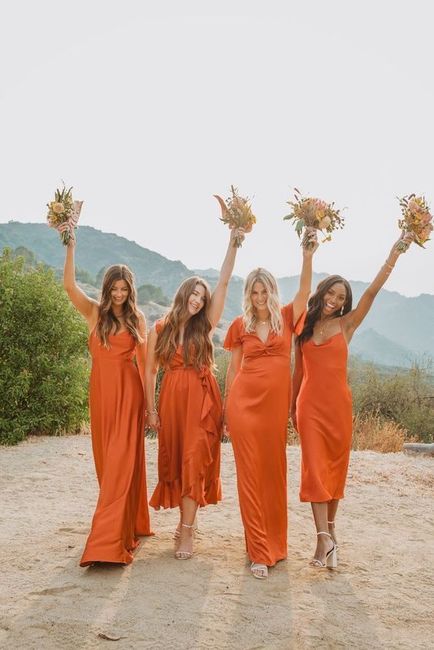 🧡🌈 - Damas de Honor laranja 4