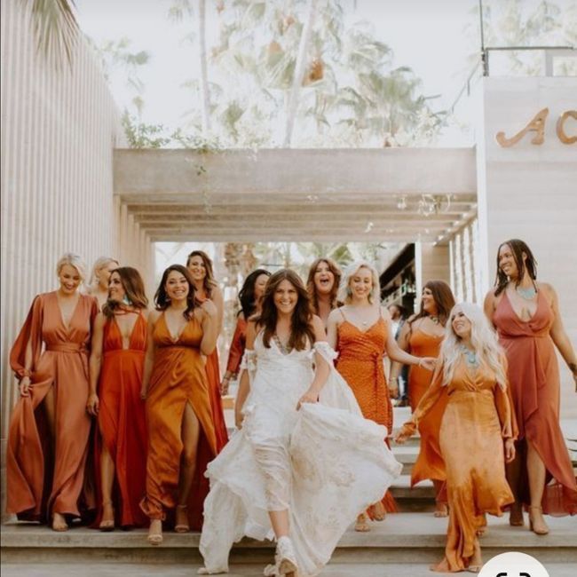 🧡🌈 - Damas de Honor laranja 10