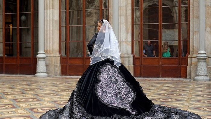 Vestido com inspiração no traje de noiva de Viana