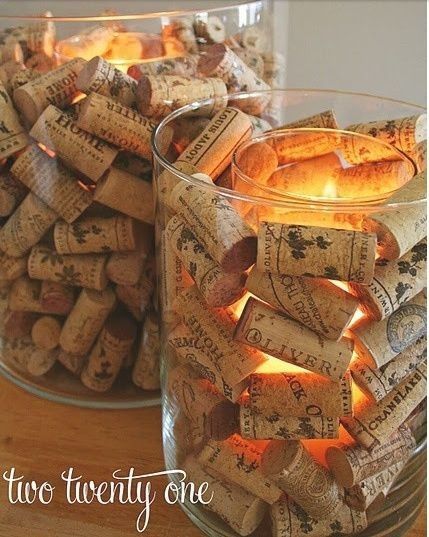 inspirações com rolhas e cortiça