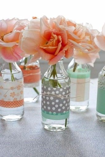 Inspirações em pêssego, menta e aqua
