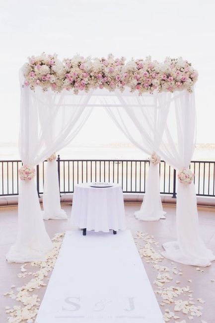 Inspirações em branco e rosa