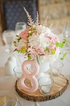 Inspirações em branco e rosa