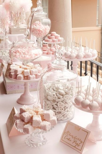 Inspirações em branco e rosa