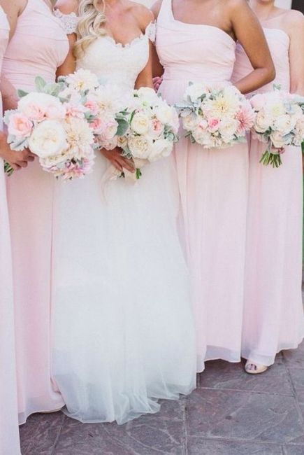 Inspirações em branco e rosa