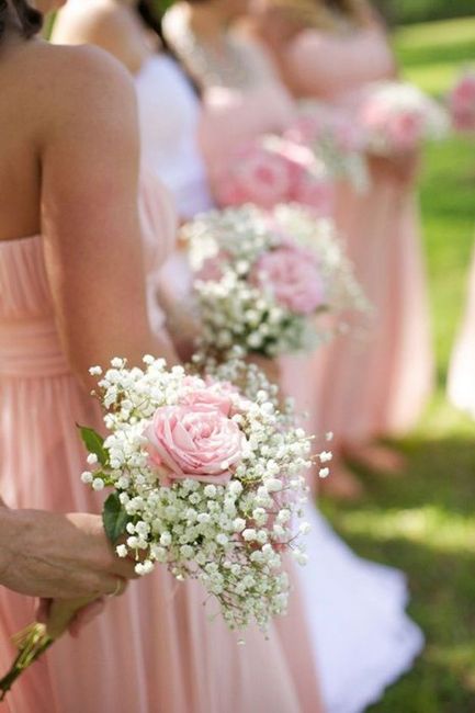 Inspirações em branco e rosa