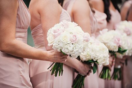 Inspirações em branco e rosa