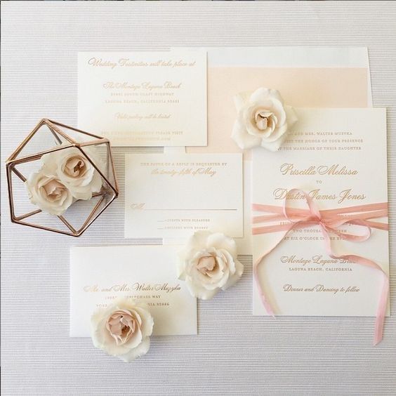Inspirações em branco e rosa
