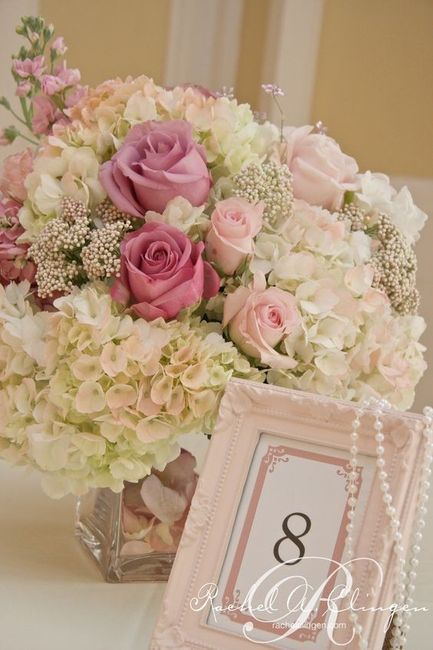 Inspirações em branco e rosa