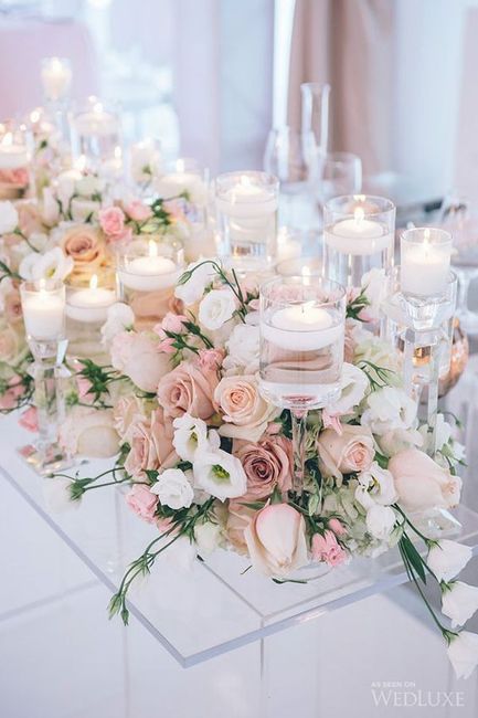 Inspirações em branco e rosa