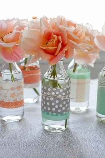Inspirações em pêssego, menta e aqua
