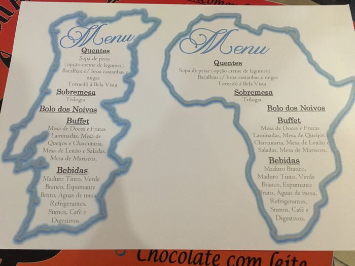 Menu para o grande dia... - 1
