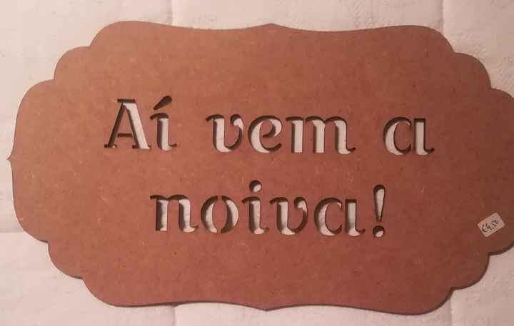 Detalhes do Grande dia: Placa entrada cerimónia ✔️ - 1