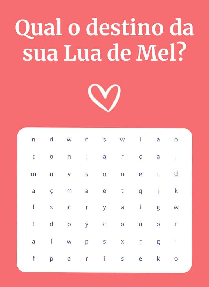 Encontre o destino da sua Lua de Mel! 👇 - 1