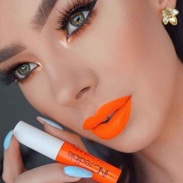 Arco-íris 🌈invade a comunidade Laranja- make up verão e Outono 😉 - 3