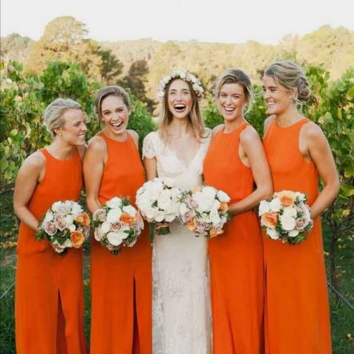 🌈Invade a comunidade - Damas de honor Laranja - 4