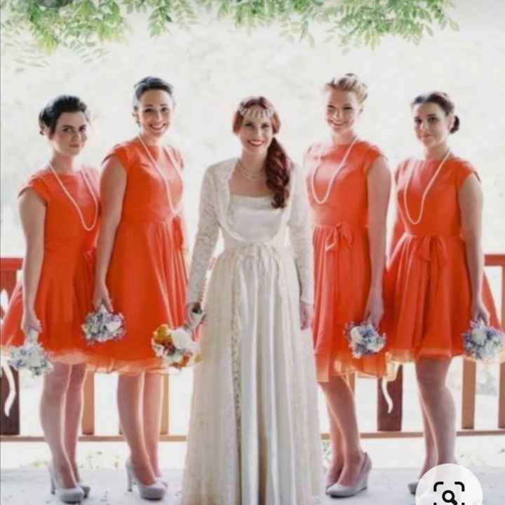 🌈Invade a comunidade - Damas de honor Laranja - 9
