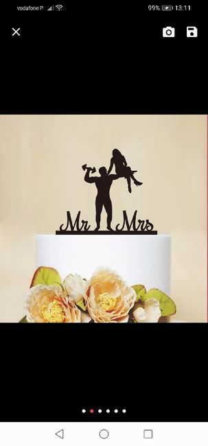 Data de casamento no cake topper, o que achas? 3