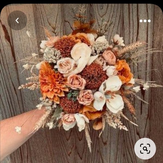 Arco íris  🌈invade a comunidade! Bouquet flores secas laranja 2