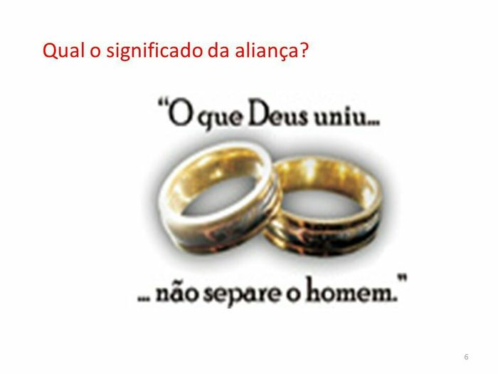 Significado das alianças - 4