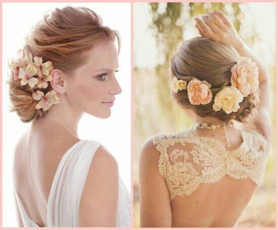 Inspirações de flores no cabelo - 14