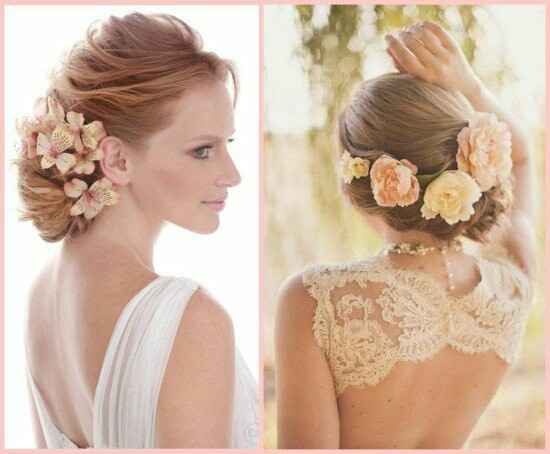 Inspirações de flores no cabelo - 14