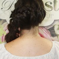Penteado visto de trás