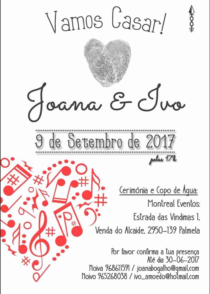 Convite Casamento