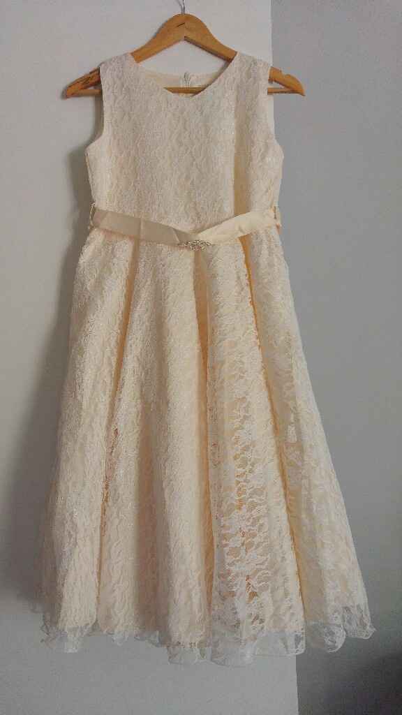 Vestido da menina das alianças - 1