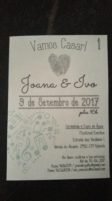 Convites de casamento - 1