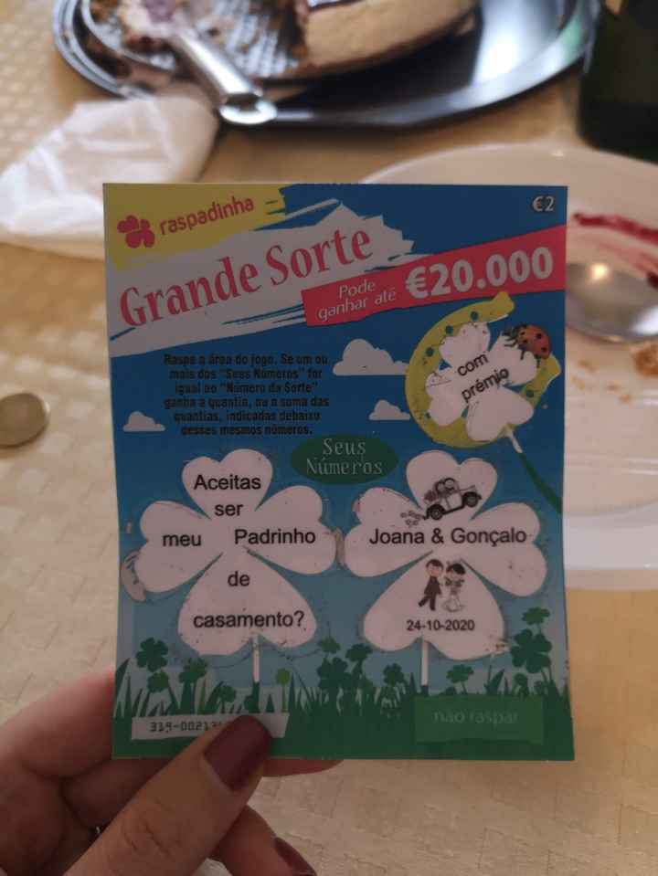 Exemplo da Raspadinha com o Pedido