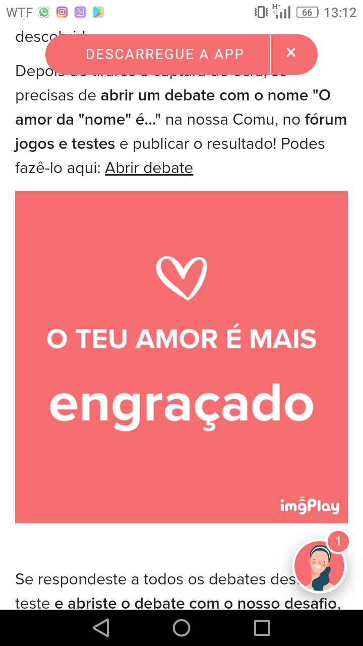 o amor da Catarina é 1